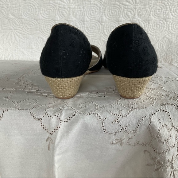 Mudd D’Orsay eyelet fabric espadrille wedge sandals - Picture 5 of 7